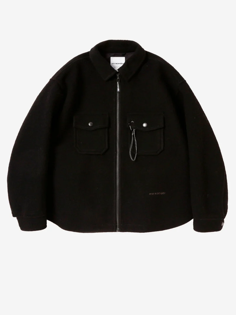 Giacca in misto lana 041 con zip