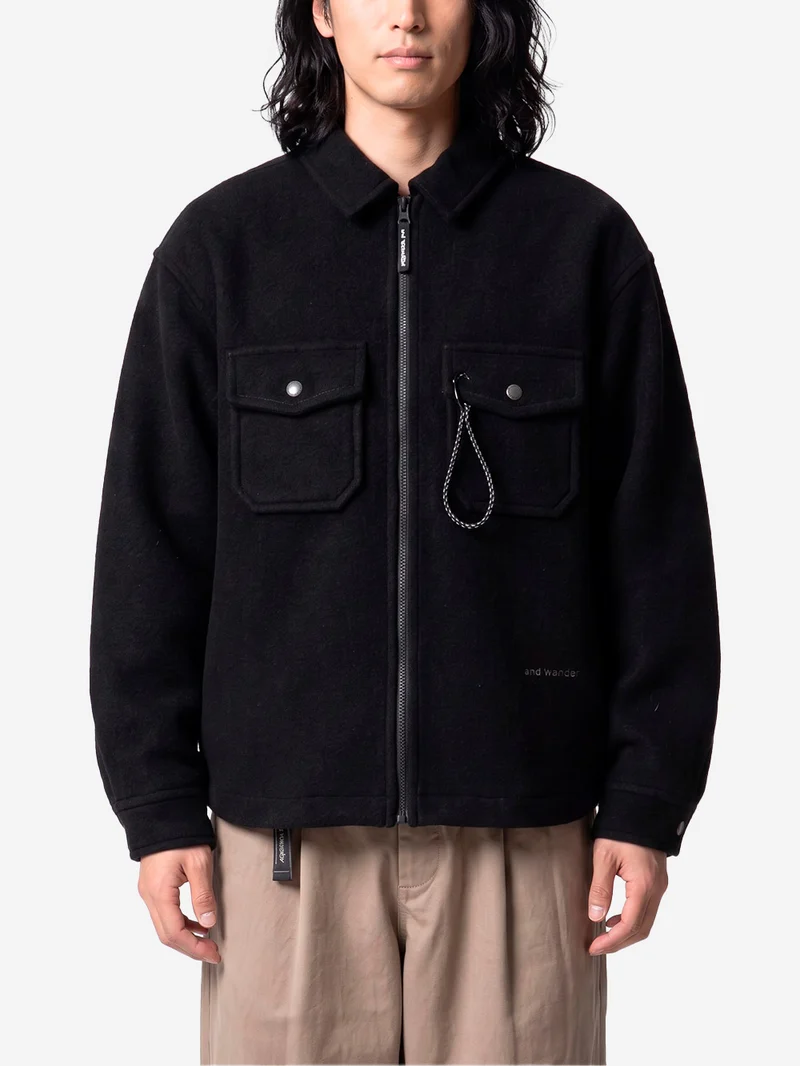 Giacca in misto lana 041 con zip