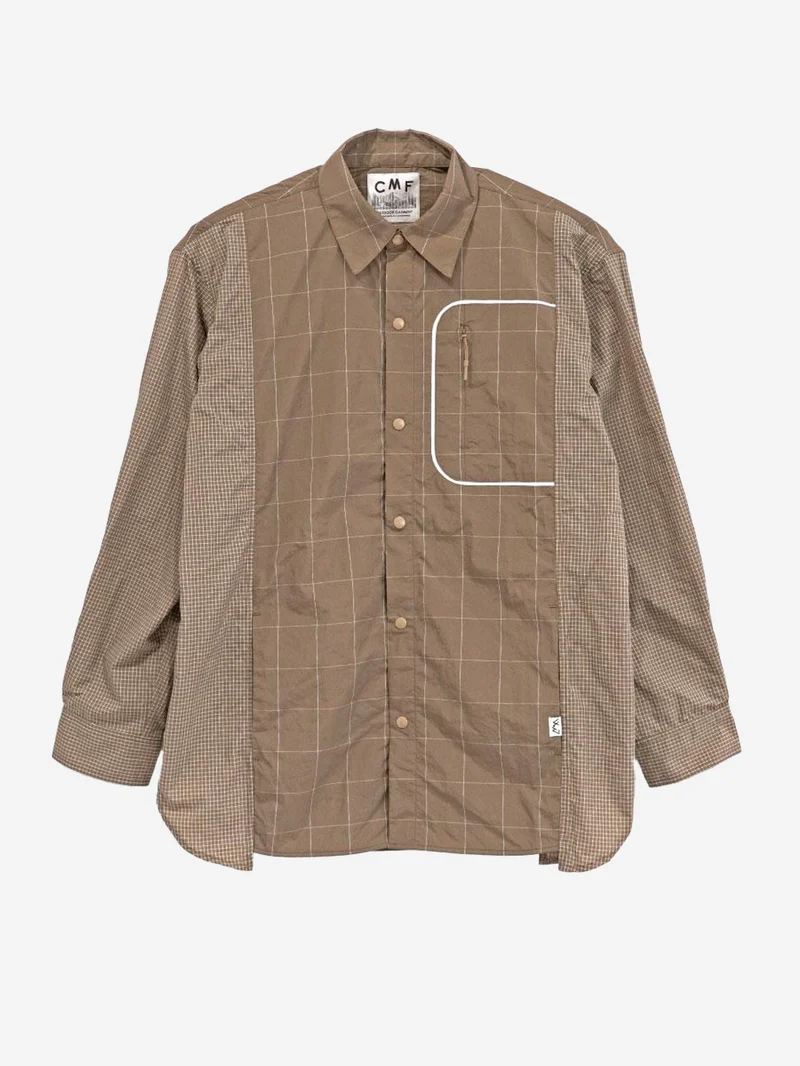 Camicia in Nylon marrone chiaro