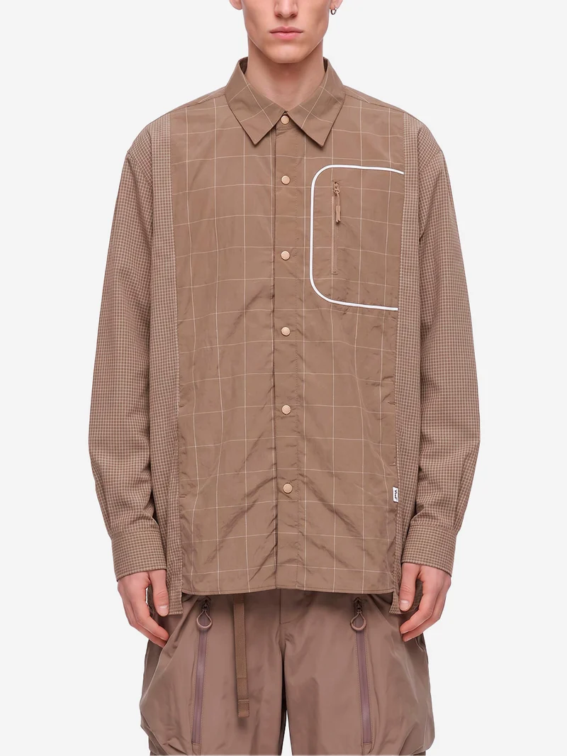 Camicia in Nylon marrone chiaro