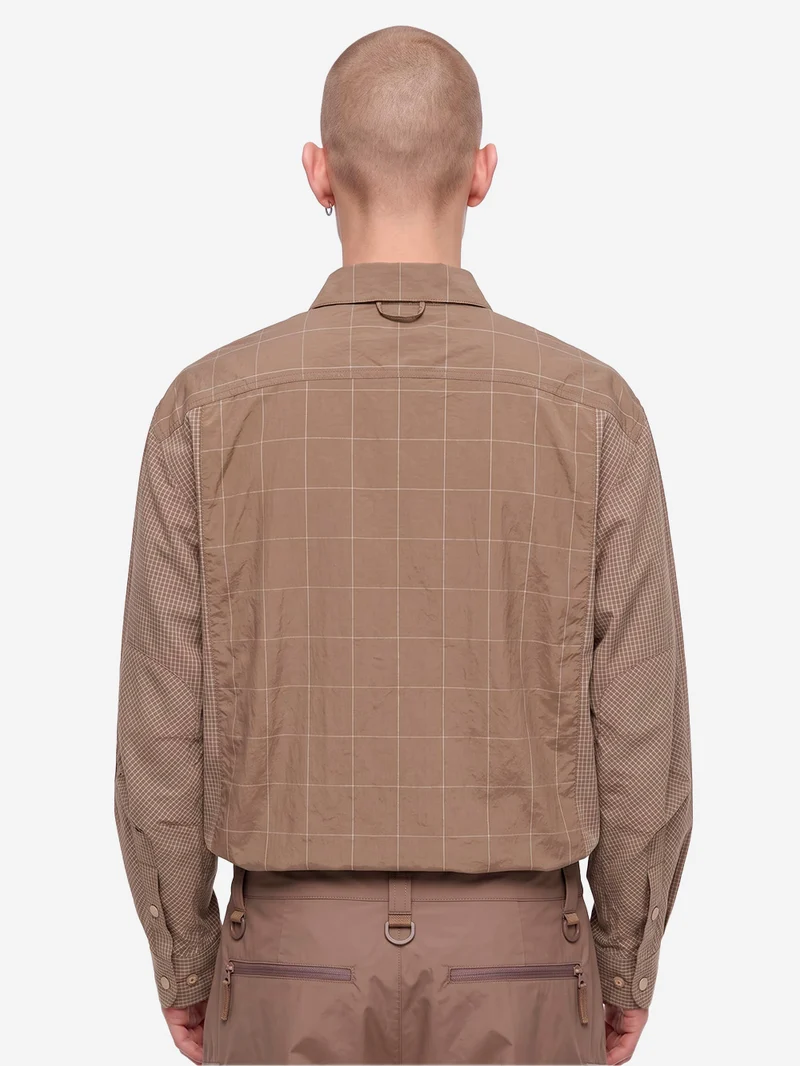 Camicia in Nylon marrone chiaro