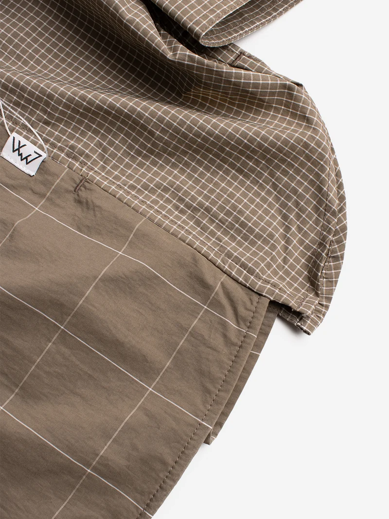 Camicia in Nylon marrone chiaro