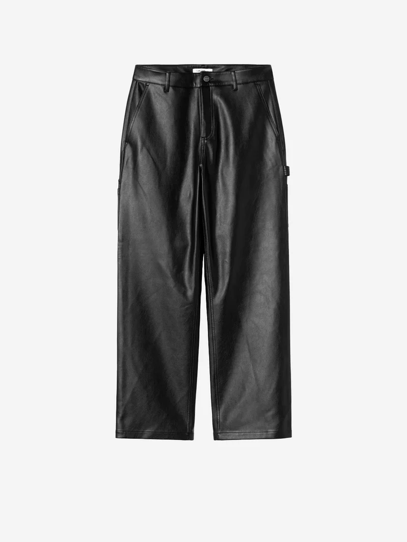 W' Pantaloni Arizona in pelle sintetica neri