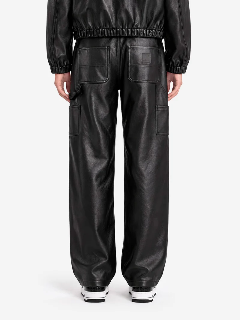 W' Pantaloni Arizona in pelle sintetica neri