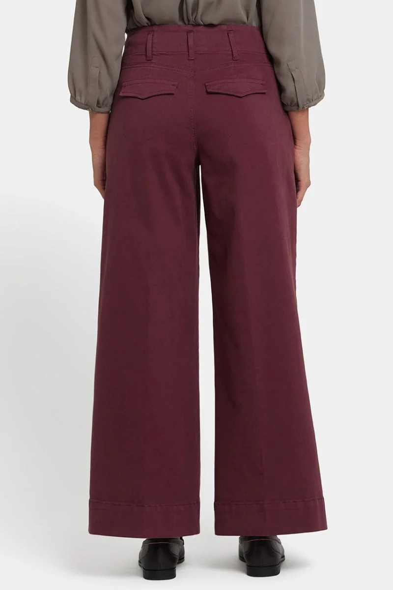 Mona Wide Leg Jeans | Sienna Red