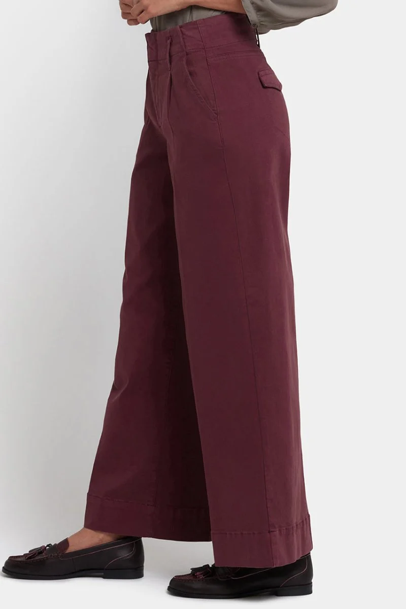 Mona Wide Leg Jeans | Sienna Red