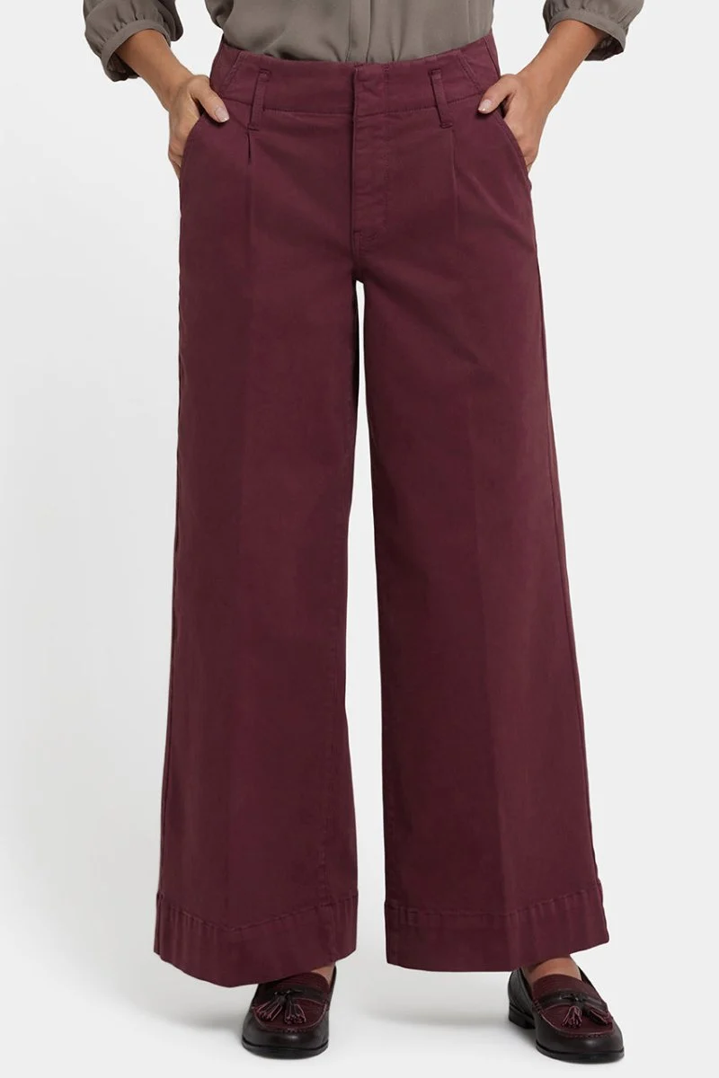 Mona Wide Leg Jeans | Sienna Red
