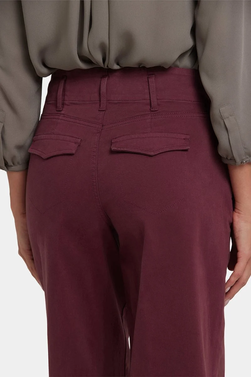 Mona Wide Leg Jeans | Sienna Red