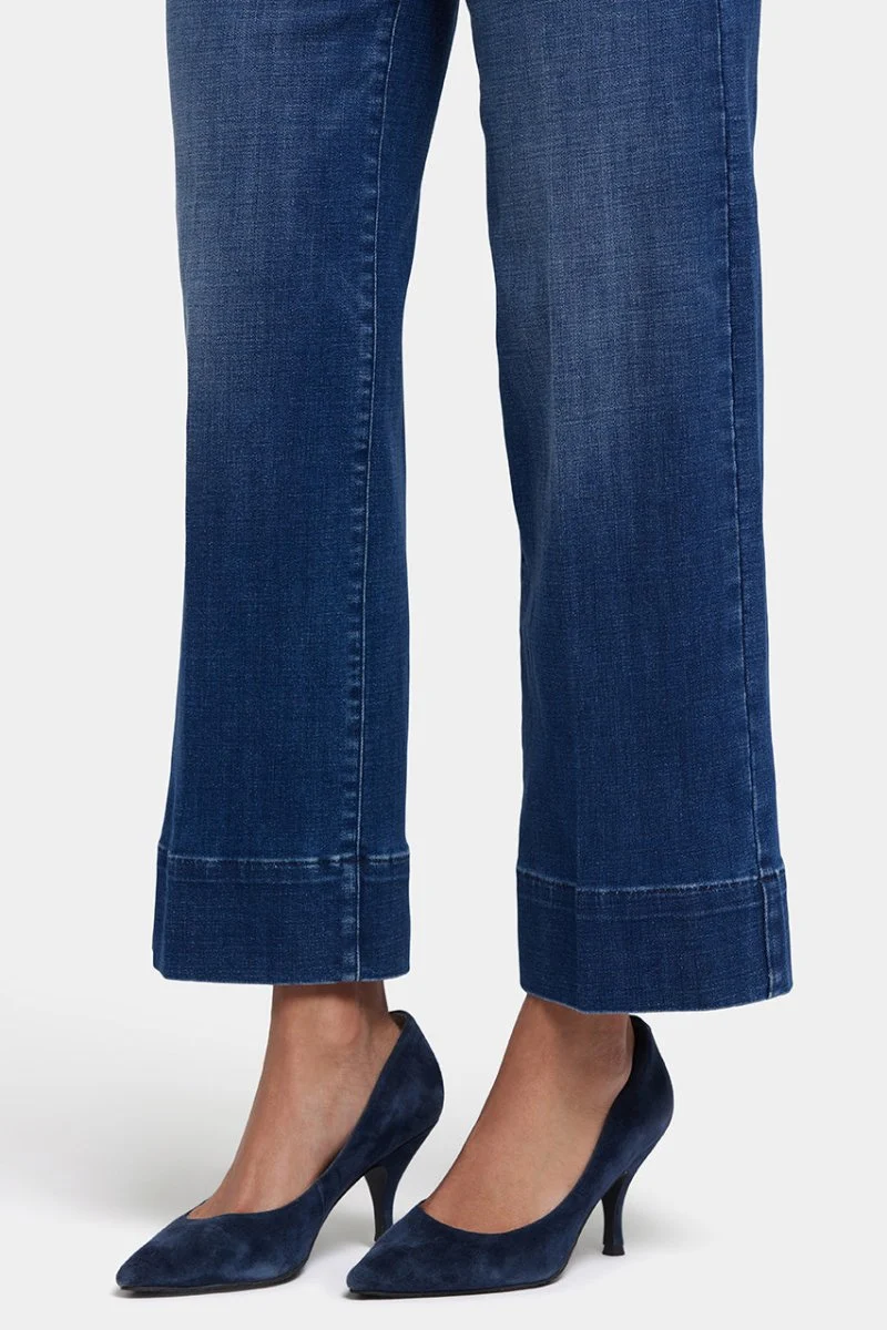 Teresa Wide Leg Ankle Jeans | Moonlight