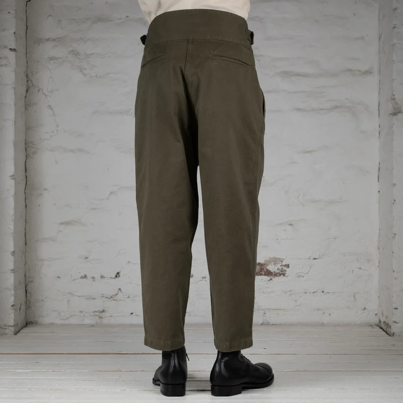 High Density Chino Old Clown Gurkha Pants Khaki