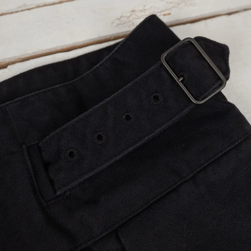 High Density Chino Old Clown Gurkha Pants Black