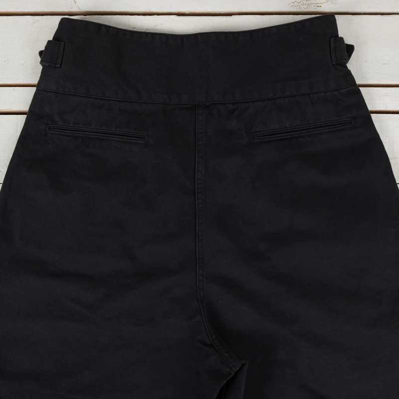 High Density Chino Old Clown Gurkha Pants Black