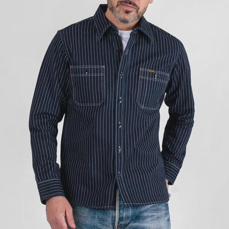 IHSH-266-IND 12oz Wabash Work Shirt Indigo