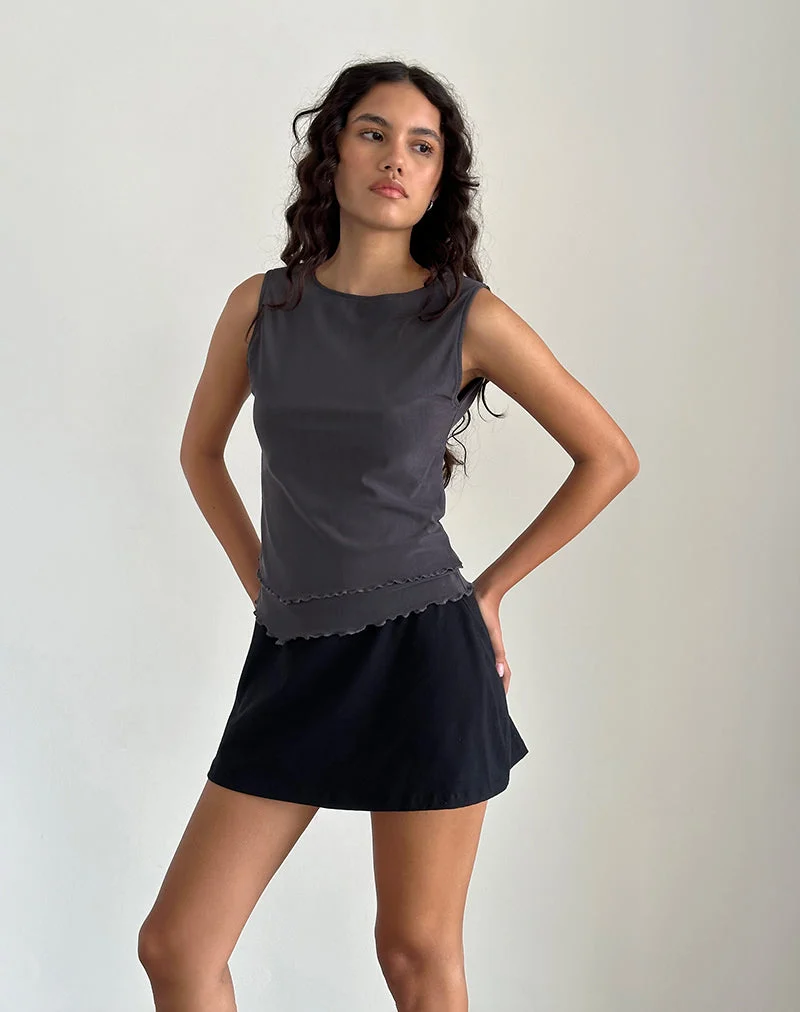 Rochie Asymmetrisches Top aus Mesh Ocean Storm