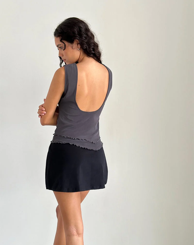 Rochie Asymmetrisches Top aus Mesh Ocean Storm