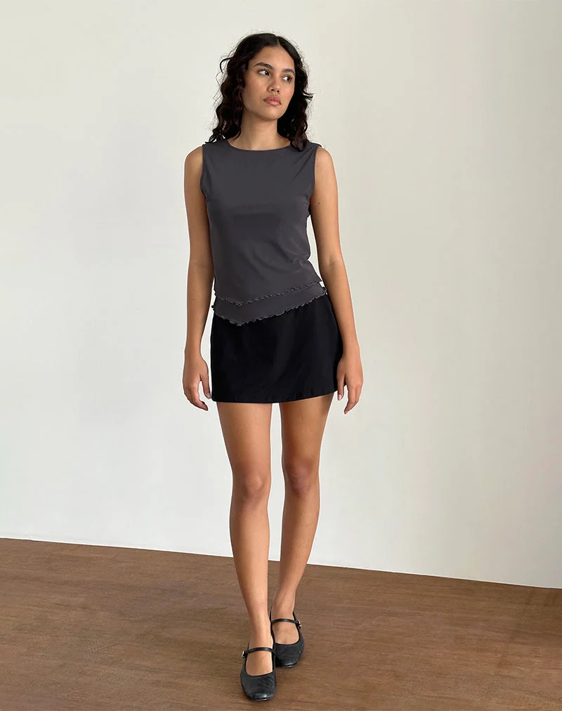 Rochie Asymmetrisches Top aus Mesh Ocean Storm