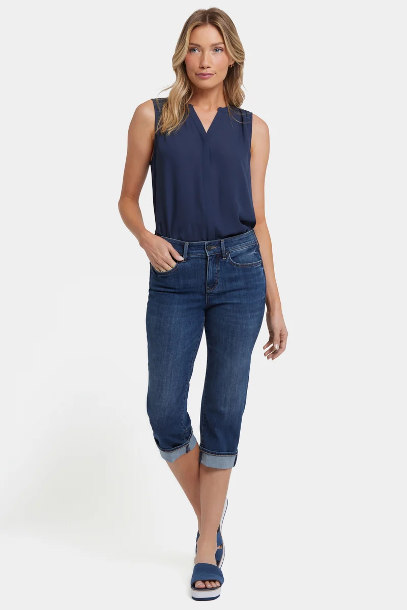 Marilyn Straight Crop Jeans in Cool Embrace® Denim | Rio Rapids