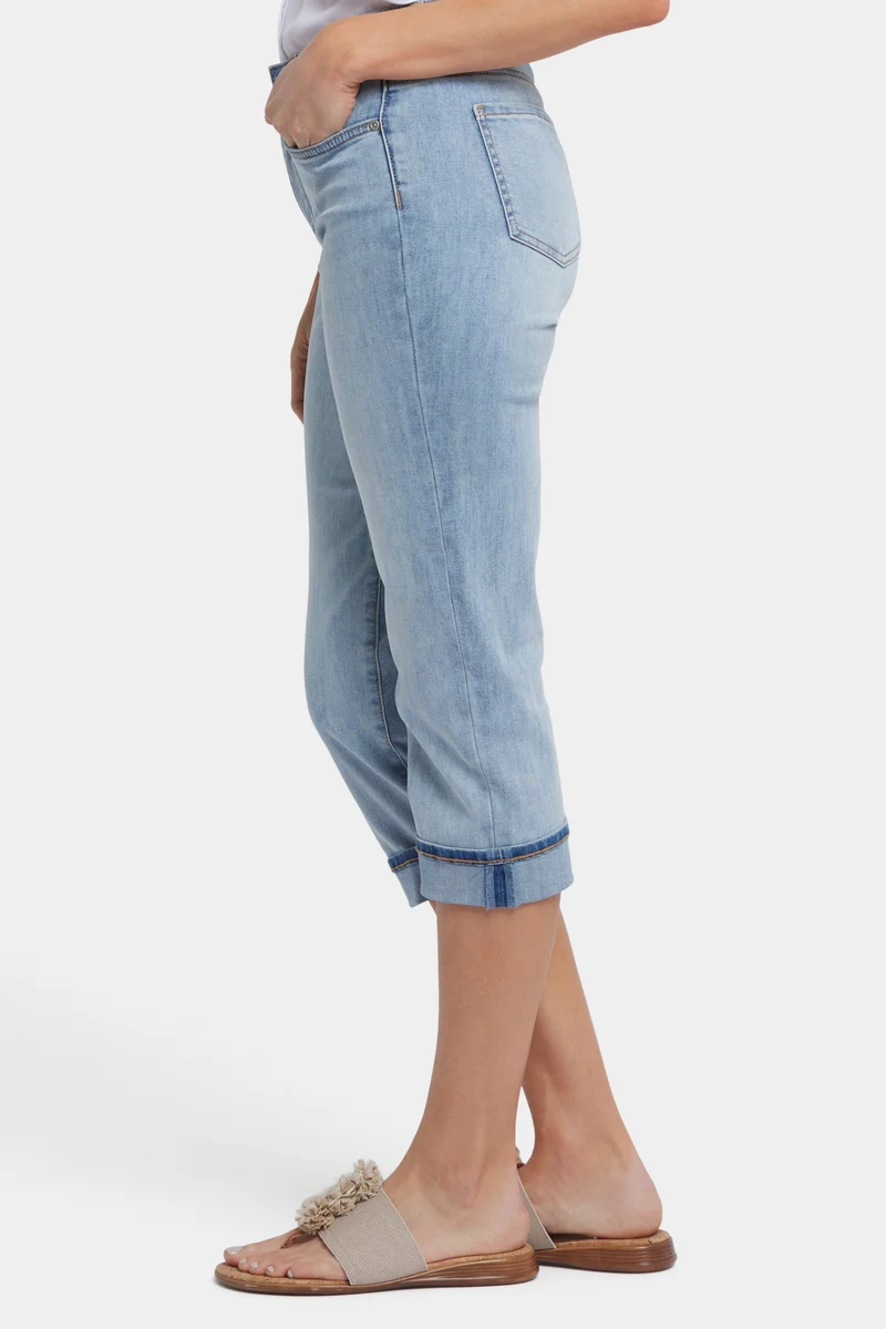 Marilyn Straight Crop Jeans in Cool Embrace® Denim | Santiago sea