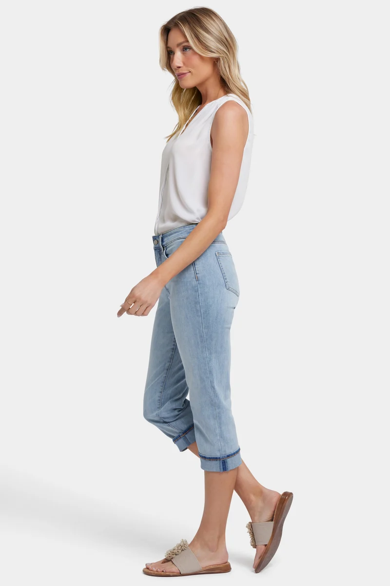 Marilyn Straight Crop Jeans in Cool Embrace® Denim | Santiago sea