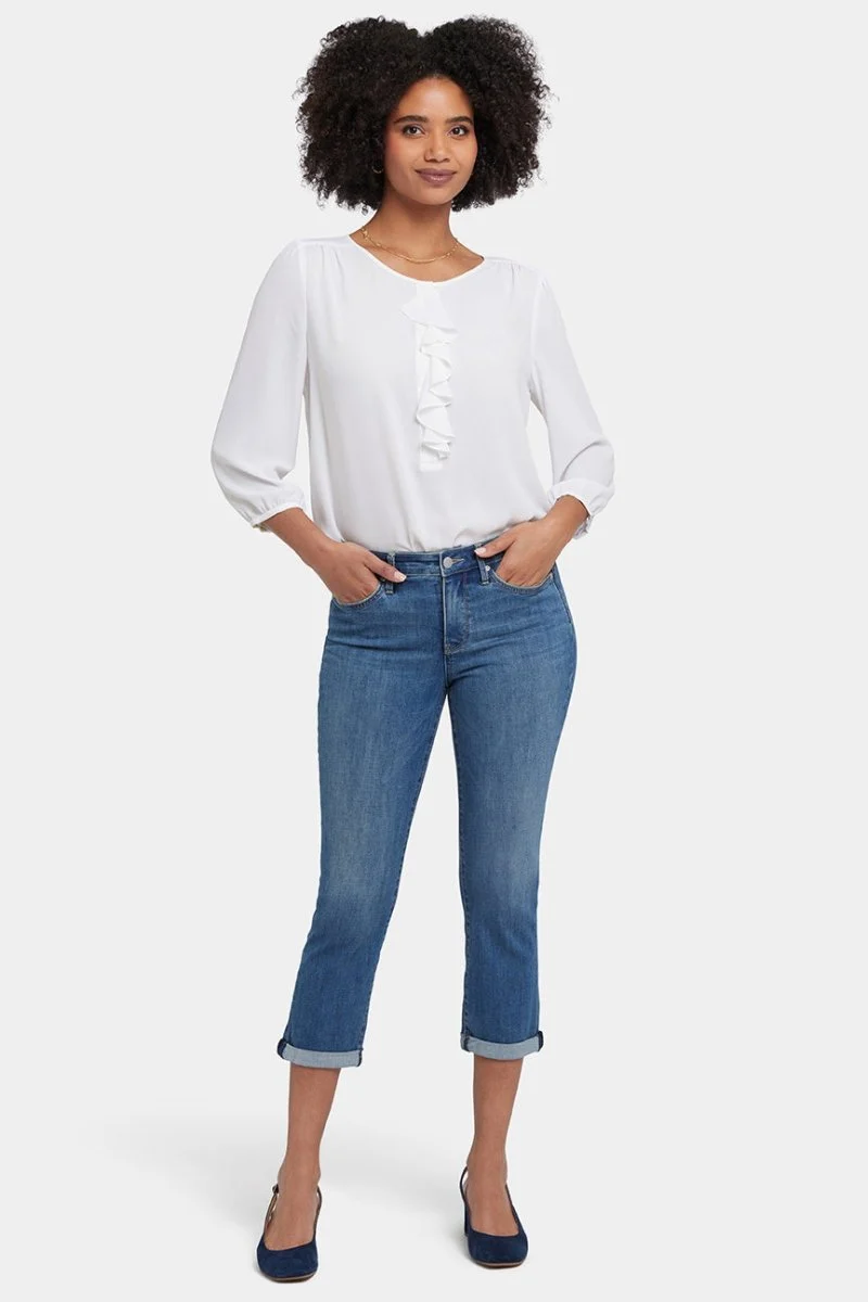 Chloe Skinny Capri Jeans in Cool Embrace® Denim | Costa Brava