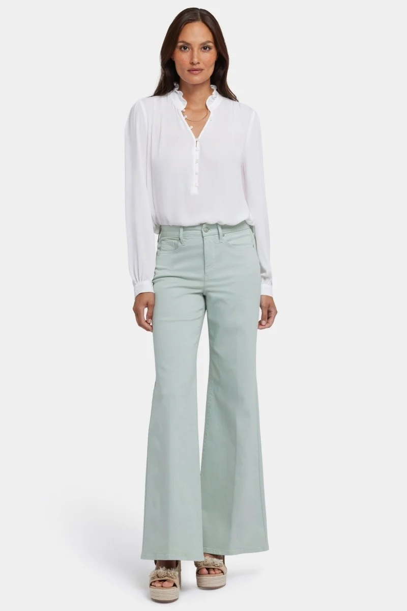Mia Palazzo Jeans in kurzegröße mit hoher Taille | Tomatillo