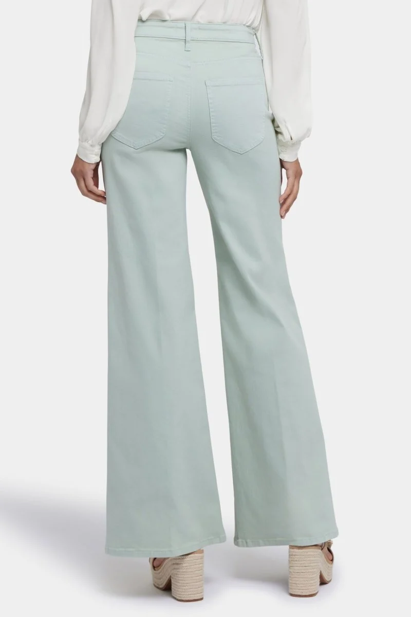 Mia Palazzo Jeans in kurzegröße mit hoher Taille | Tomatillo