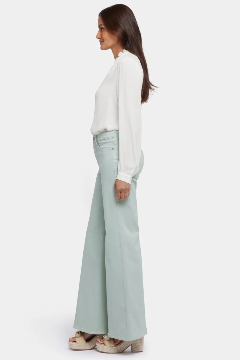 Mia Palazzo Jeans in kurzegröße mit hoher Taille | Tomatillo