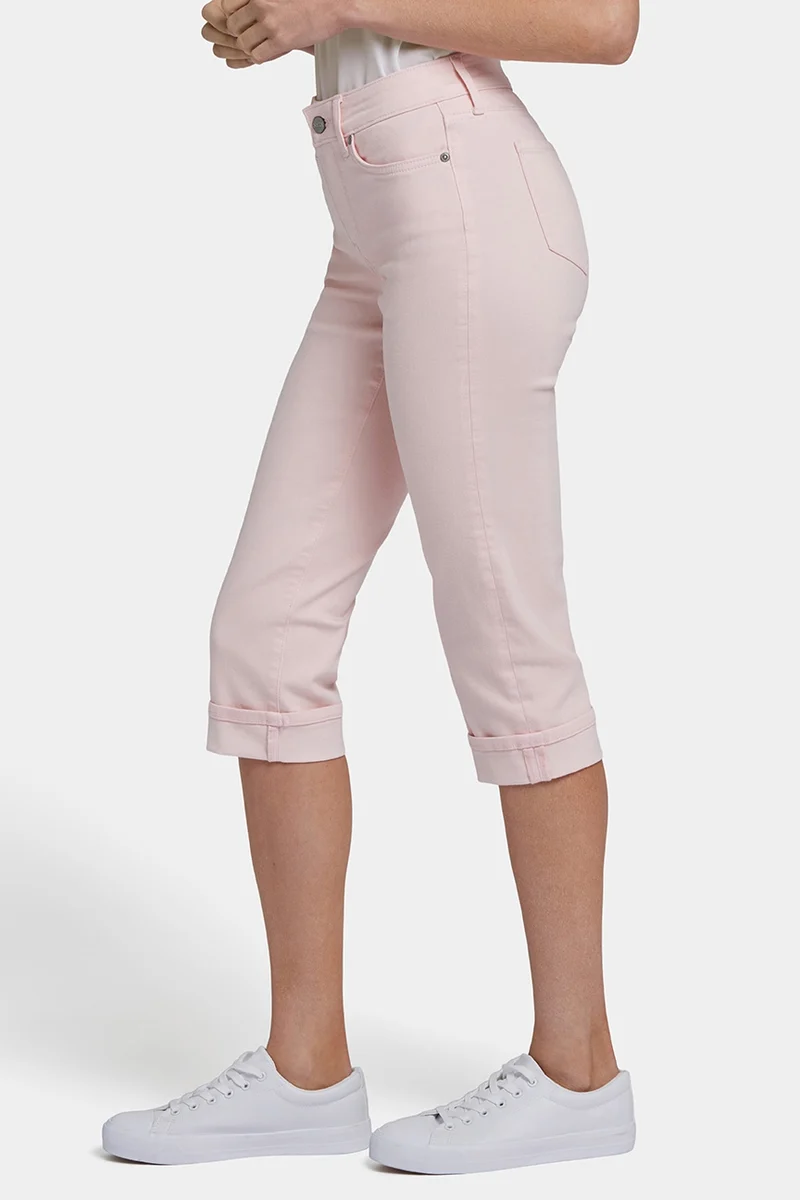 Marilyn Straight Crop Jeans In Cool Embrace® Denim | Crystal Pink