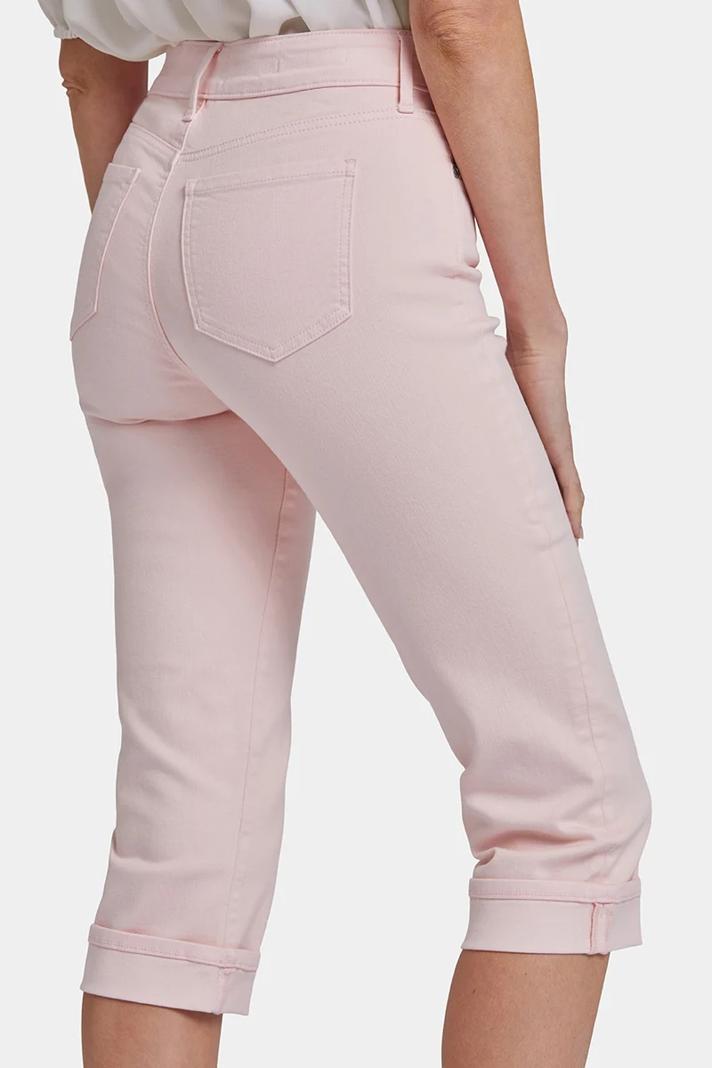 Marilyn Straight Crop Jeans In Cool Embrace® Denim | Crystal Pink