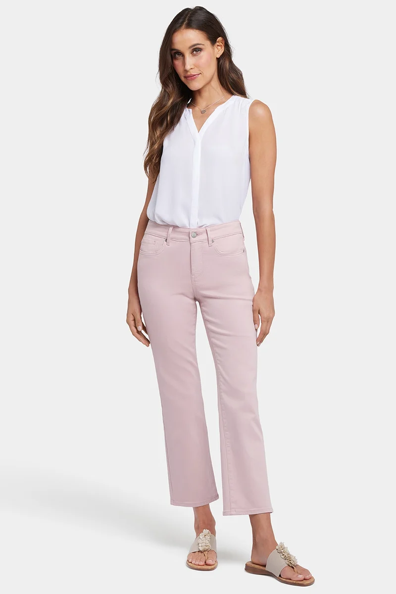 Marilyn Straight Ankle Jeans | Pale Mauve