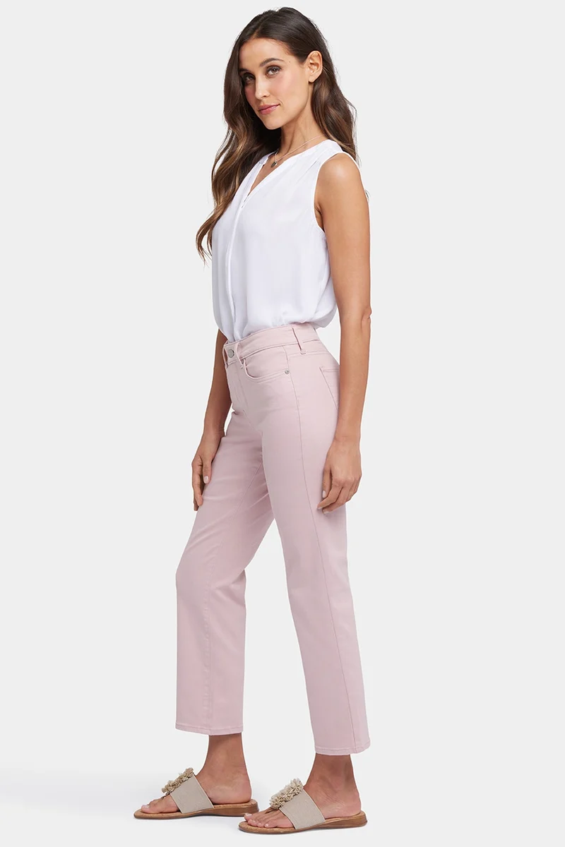Marilyn Straight Ankle Jeans | Pale Mauve