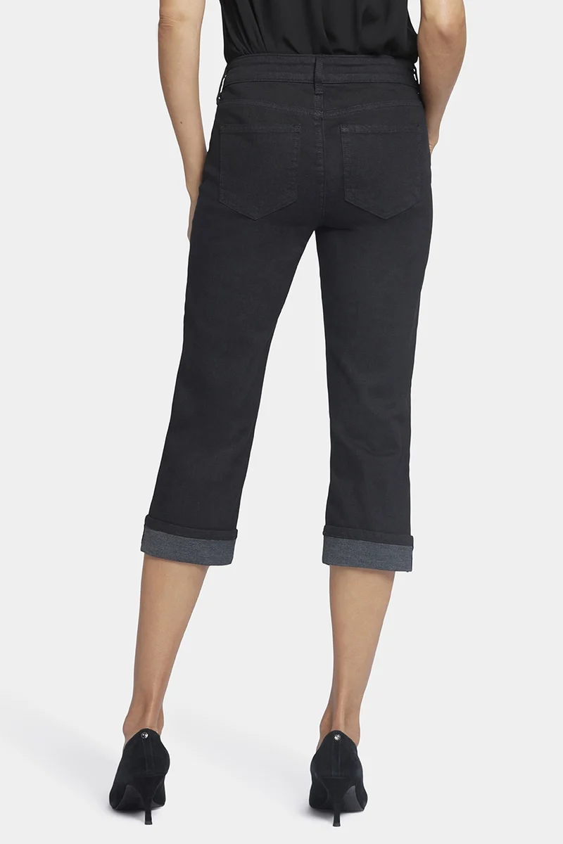 Marilyn Straight Crop Jeans In Cool Embrace® Denim | Black