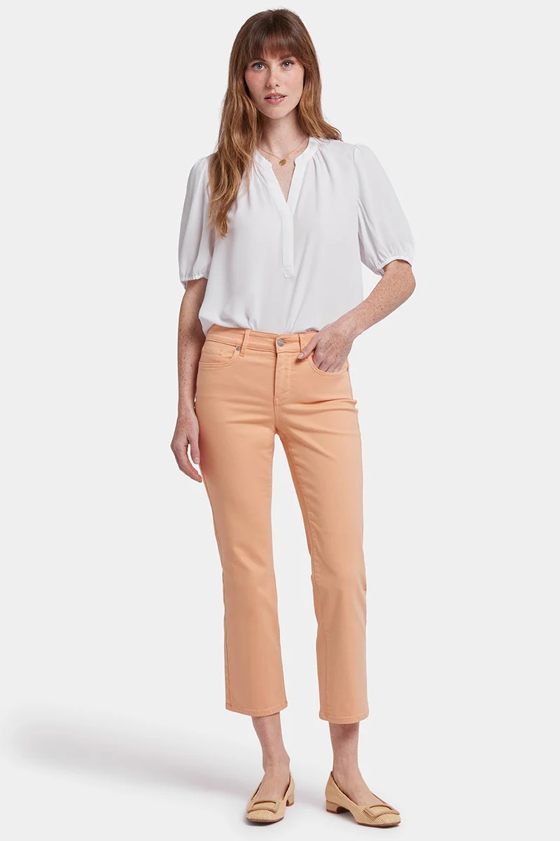 Marilyn Straight Ankle Jeans | Apricot Nectar