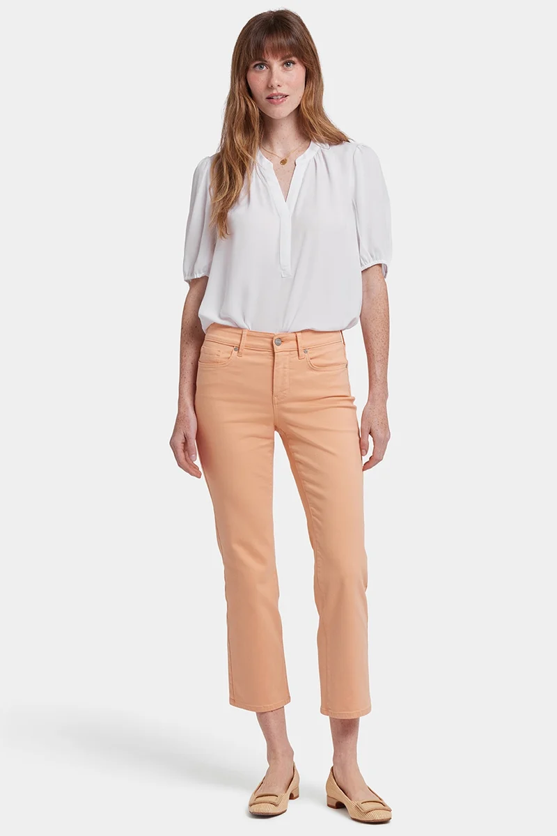 Marilyn Straight Ankle Jeans | Apricot Nectar