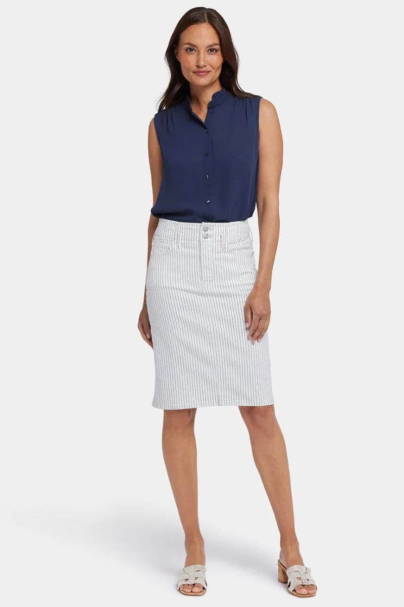 Hohe Taille Rock | Palencia Stripe
