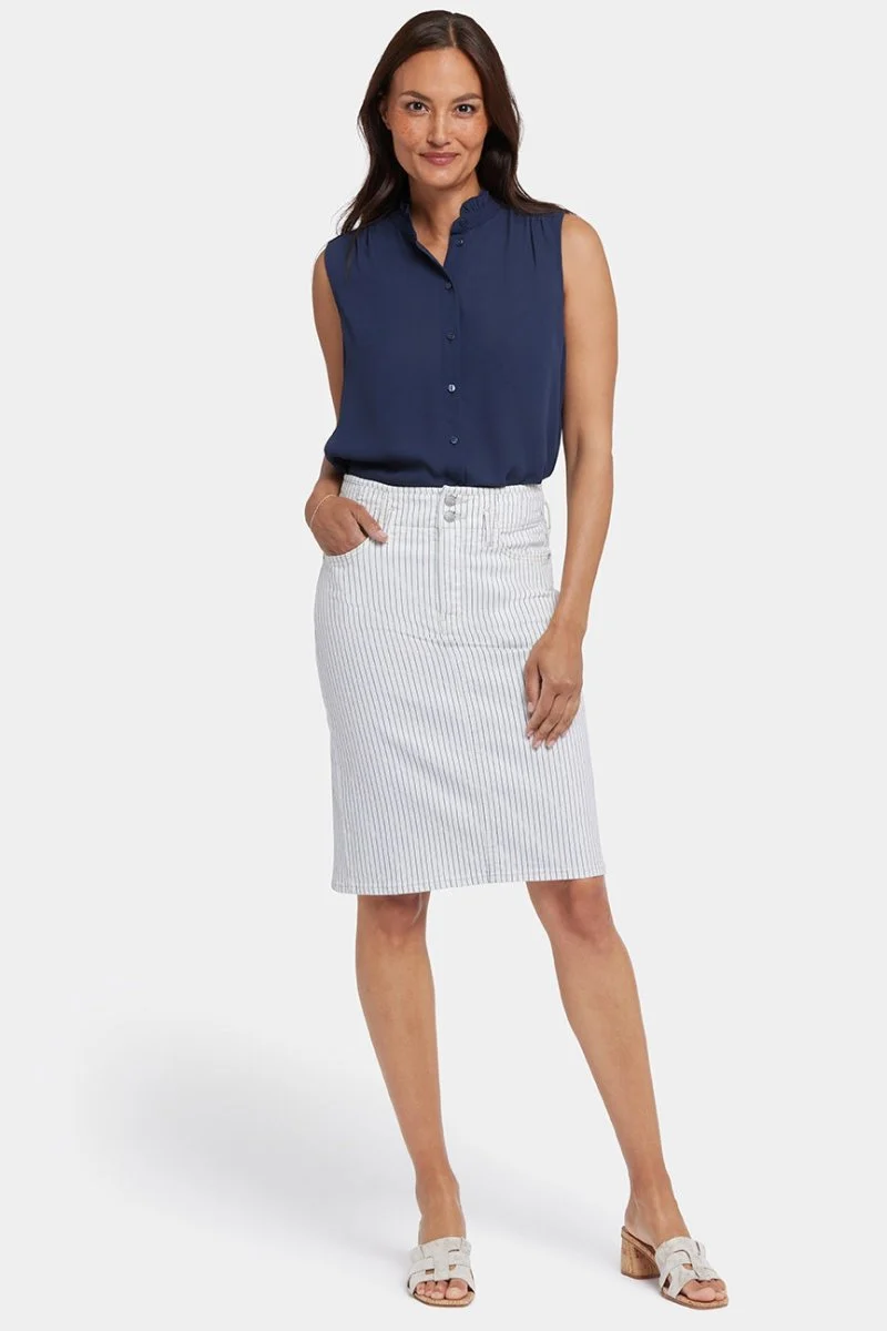 Hohe Taille Rock | Palencia Stripe