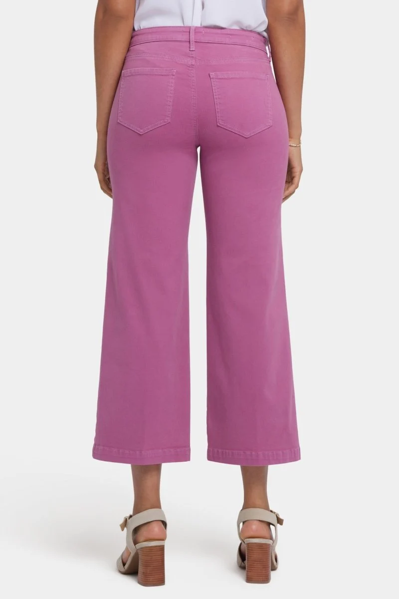 Teresa Wide Leg Ankle Jeans | Red Violet