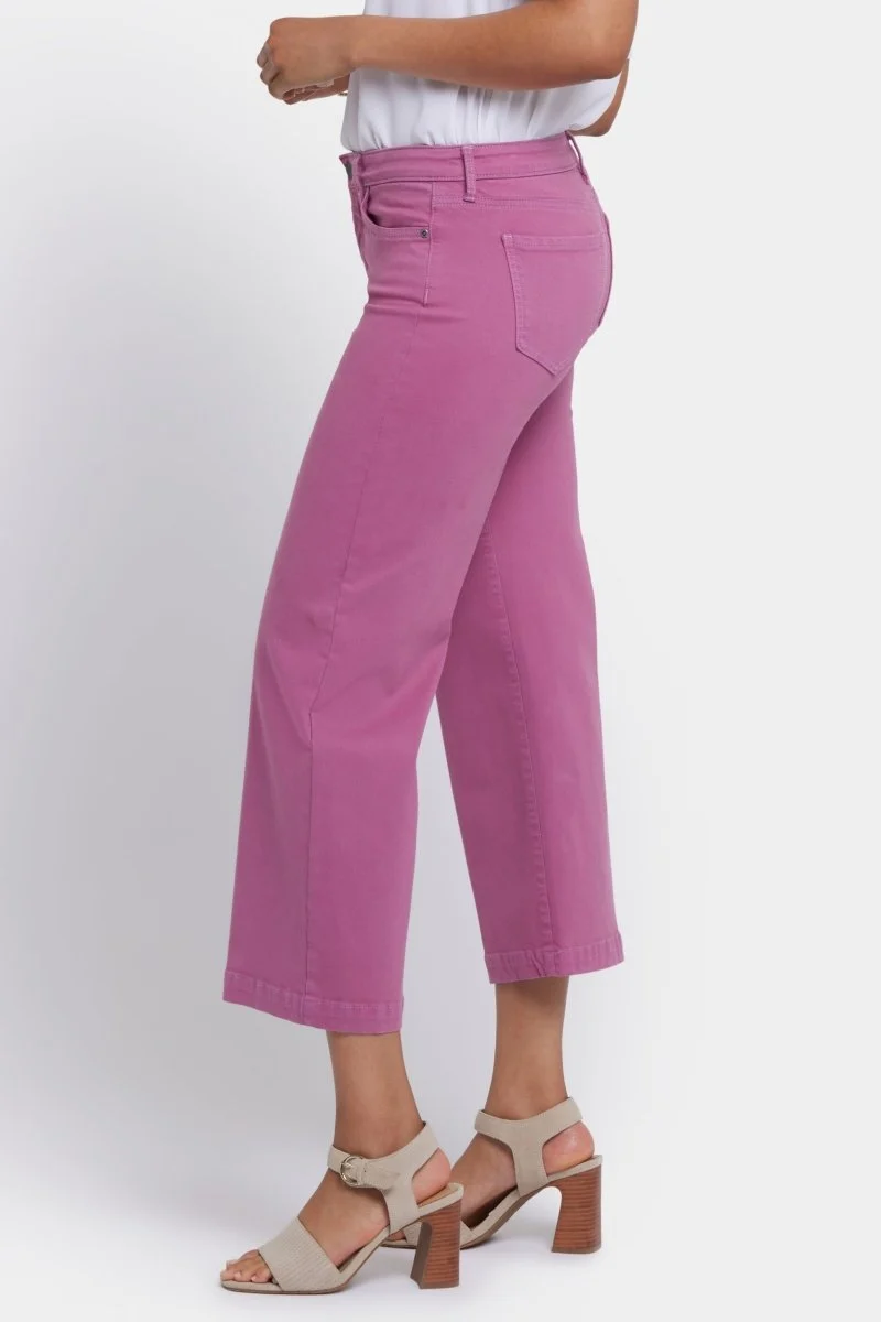 Teresa Wide Leg Ankle Jeans | Red Violet