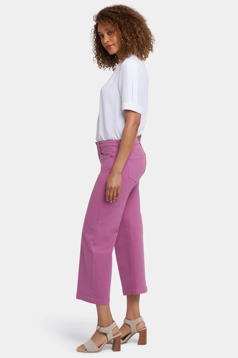 Teresa Wide Leg Ankle Jeans | Red Violet