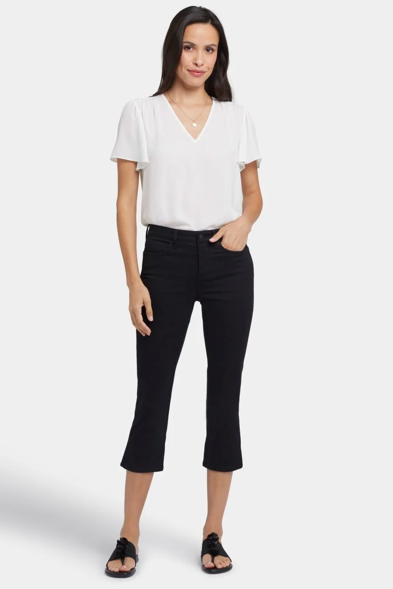 Chloe Capri Jeans mit Seitenschlitzen | Black