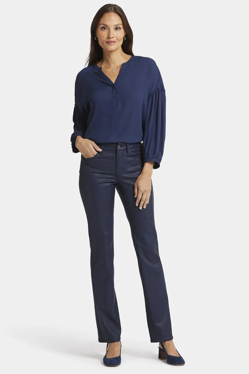 Marilyn Straight Jeans Beschichtung | Starless Sky Coated