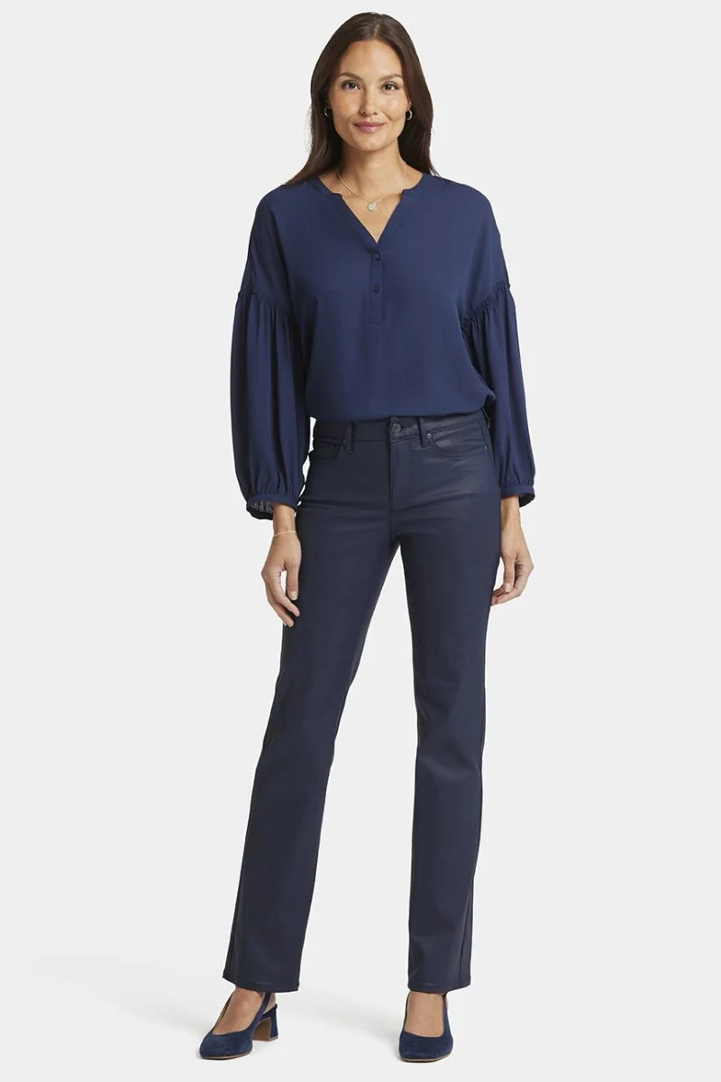 Marilyn Straight Jeans Beschichtung | Starless Sky Coated