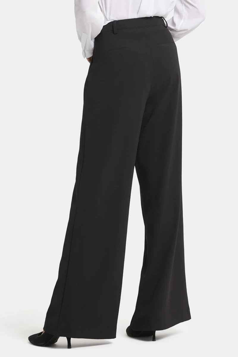 Wide Leg Hose Schwarz | Black