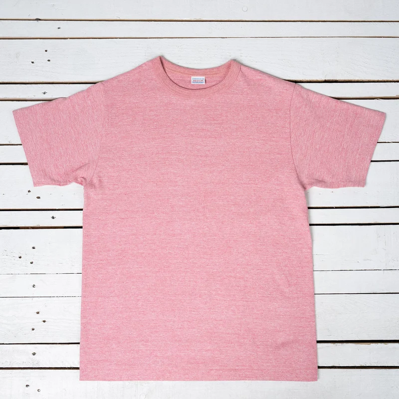 88/12 Crew Neck T-Shirt Rot Meliert