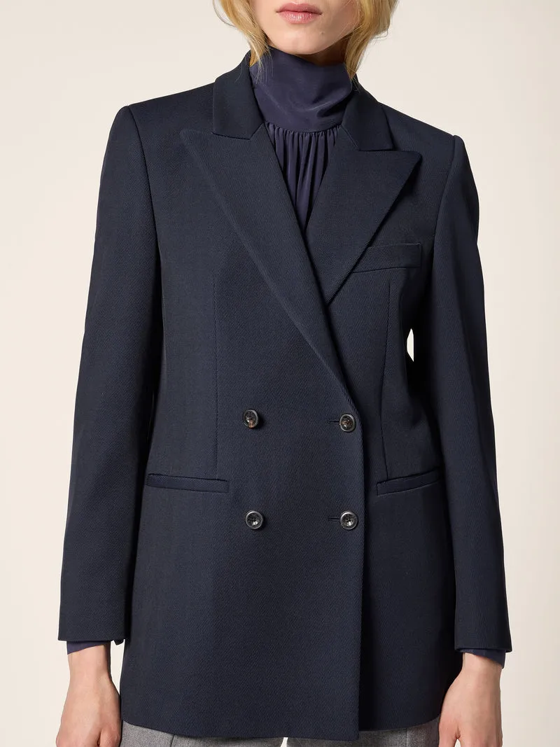 Wool-Cotton Drill Blazer