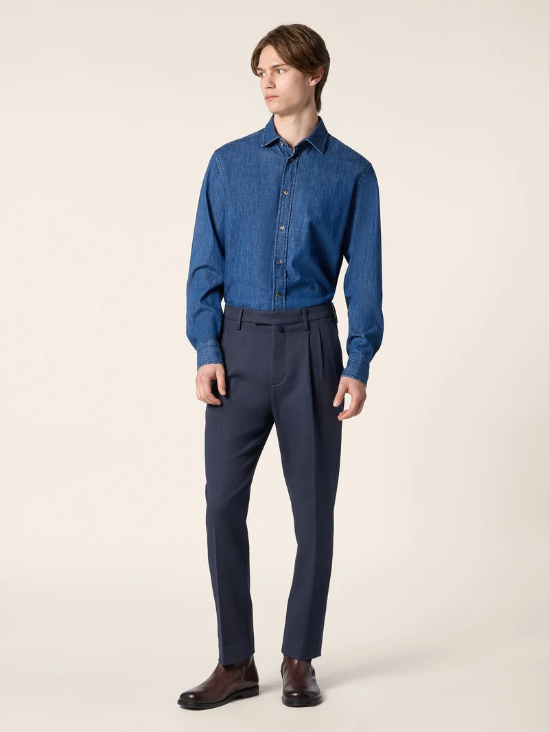 Lightweight Denim Western Shirt