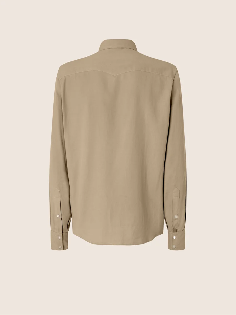 Cotton-Cashmere Batavia Western Shirt