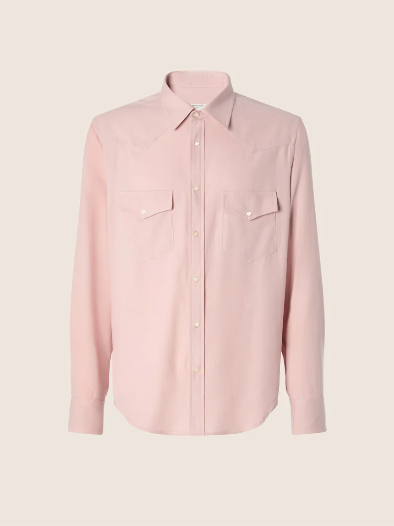 Cotton-Cashmere Batavia Western Shirt