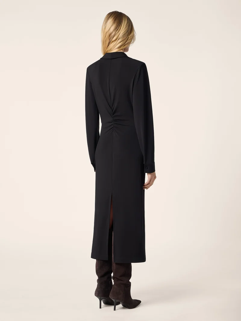 Matte Stretch Viscose Jersey Dress