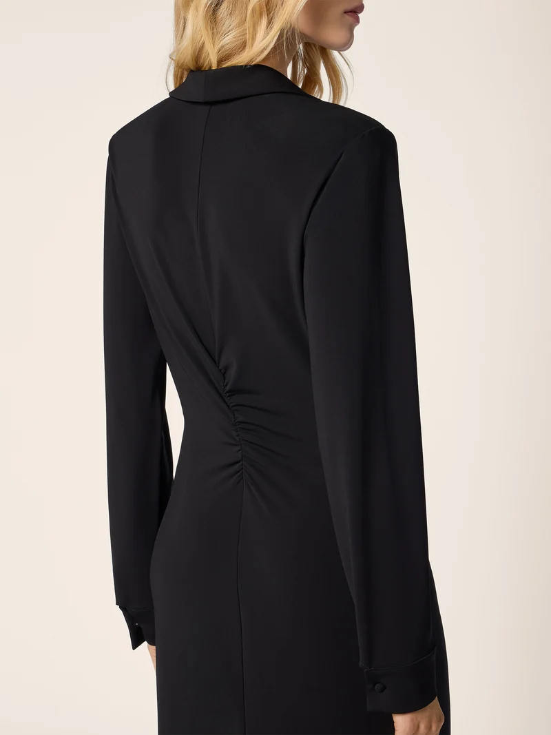 Matte Stretch Viscose Jersey Dress